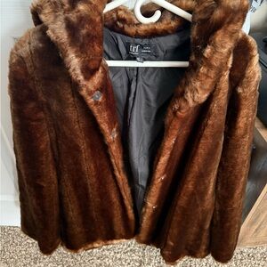 TRF Faux Fur Brown Coat